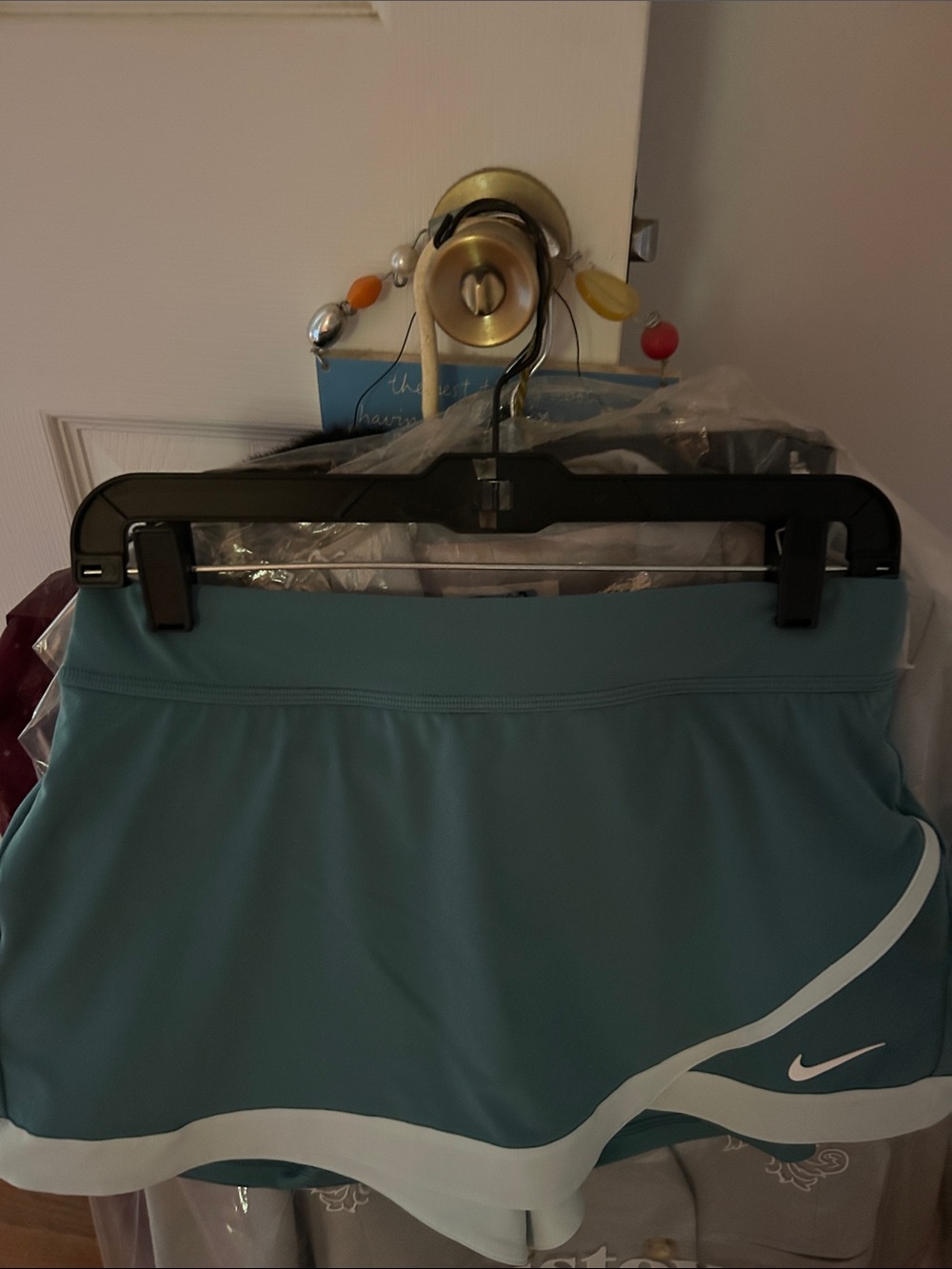 Nike Teal Graphic Tennis skort with White Print